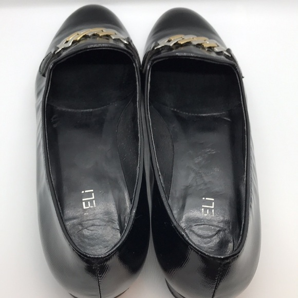 𝅺Vaneli Black Patent Leather Flats 9.5M - Picture 4 of 9